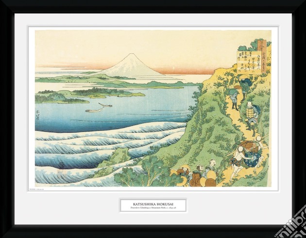 Hokusai: Travellers Climbing A Mountain (Stampa In Cornice 30x40cm) gioco di GB Eye