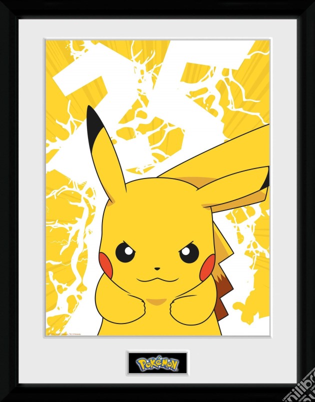 Pokemon: Pikachu Lightning 25 (Stampa In Cornice 30x40 Cm) gioco