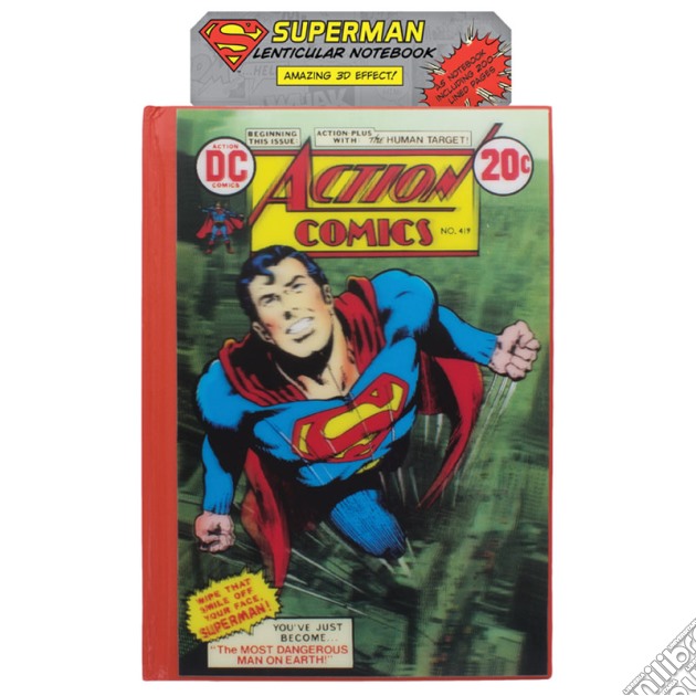 Dc Comics - Superman 3d Lenticular Notebook gioco di Paladone