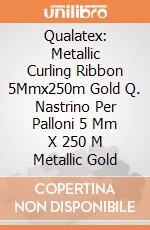 Qualatex: Metallic Curling Ribbon 5Mmx250m Gold Q. Nastrino Per Palloni 5 Mm X 250 M Metallic Gold giochi
