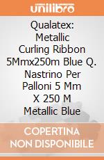 Qualatex: Metallic Curling Ribbon 5Mmx250m Blue Q. Nastrino Per Palloni 5 Mm X 250 M Metallic Blue giochi