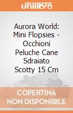 Aurora World: Mini Flopsies - Occhioni Peluche Cane Sdraiato Scotty 15 Cm gioco di Aurora