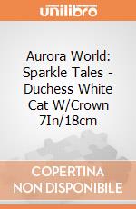 Aurora World: Sparkle Tales - Duchess White Cat W/Crown 7In/18cm gioco