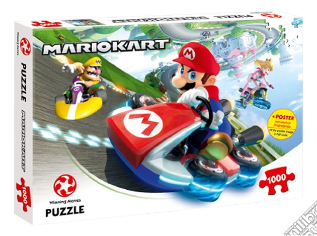 Nintendo: Winning Moves - Super Mario - Mario Kart Funracer Puzzle 1000 Pz puzzle