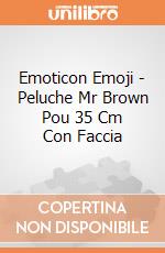 Emoticon Emoji - Peluche Mr Brown Pou 35 Cm Con Faccia gioco di Pts