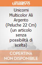 Unicorni Multicolor Ali Argento (Peluche 22 Cm) (un articolo senza possibilità di scelta) gioco di Pts