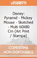 Disney: Pyramid - Mickey Mouse - Sketched - Multi 60X80 Cm (Art Print / Stampa) gioco di Pyramid