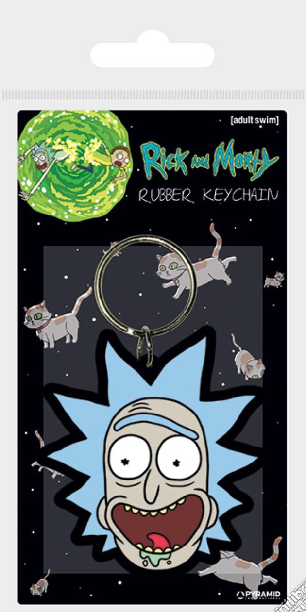 Rick And Morty: Pyramid - Rick Crazy Smile (Rubber Keychain / Portachiavi Gomma) gioco