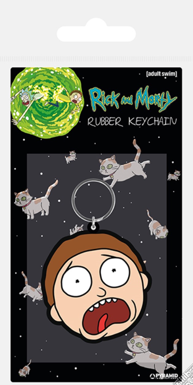 Rick And Morty: Pyramid - Morty Terrified Face (Rubber Keychain / Portachiavi Gomma) gioco