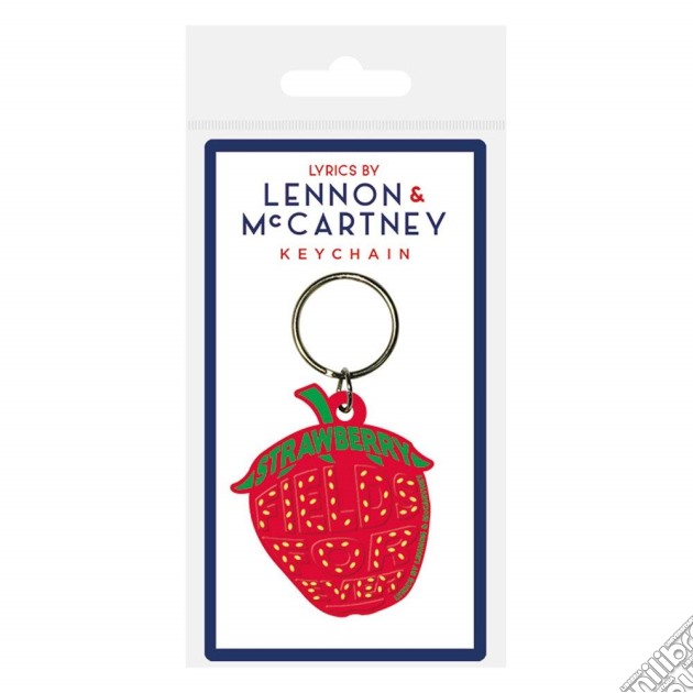 Lennon & Maccartney (Strawberry Fields Forever) Rubber Keychain (Portachiavi) gioco