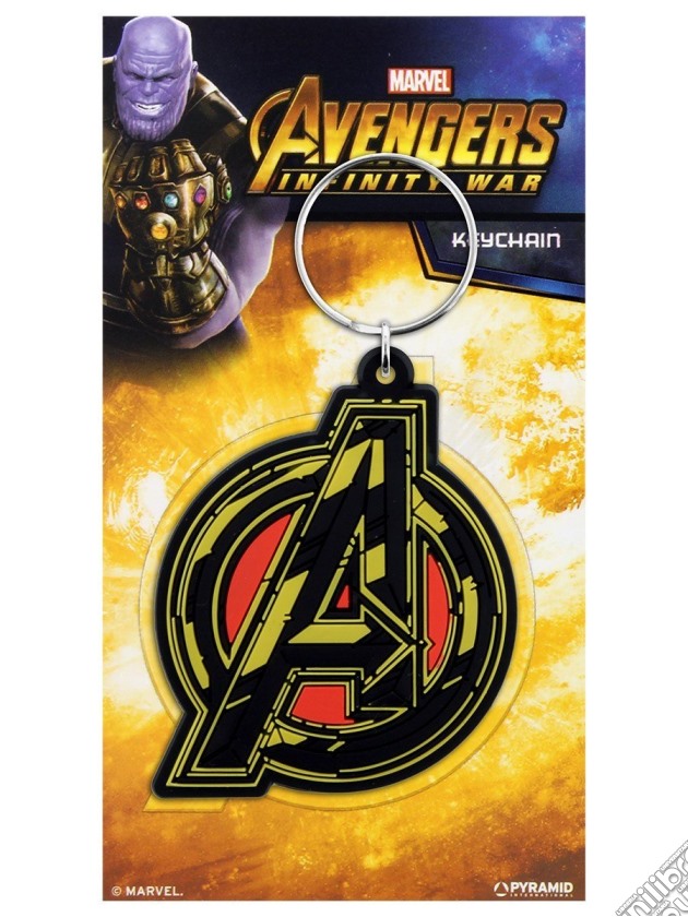 Marvel: Pyramid - Avengers Infinity War - Avengers Symbol (Rubber Keychain / Portachiavi) gioco di Marvel