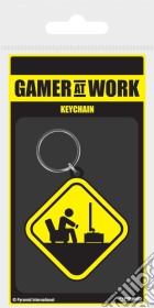 Gamer At Work: Pyramid - Caution Sign (Rubber Keychain / Portachiavi Gomma) giochi