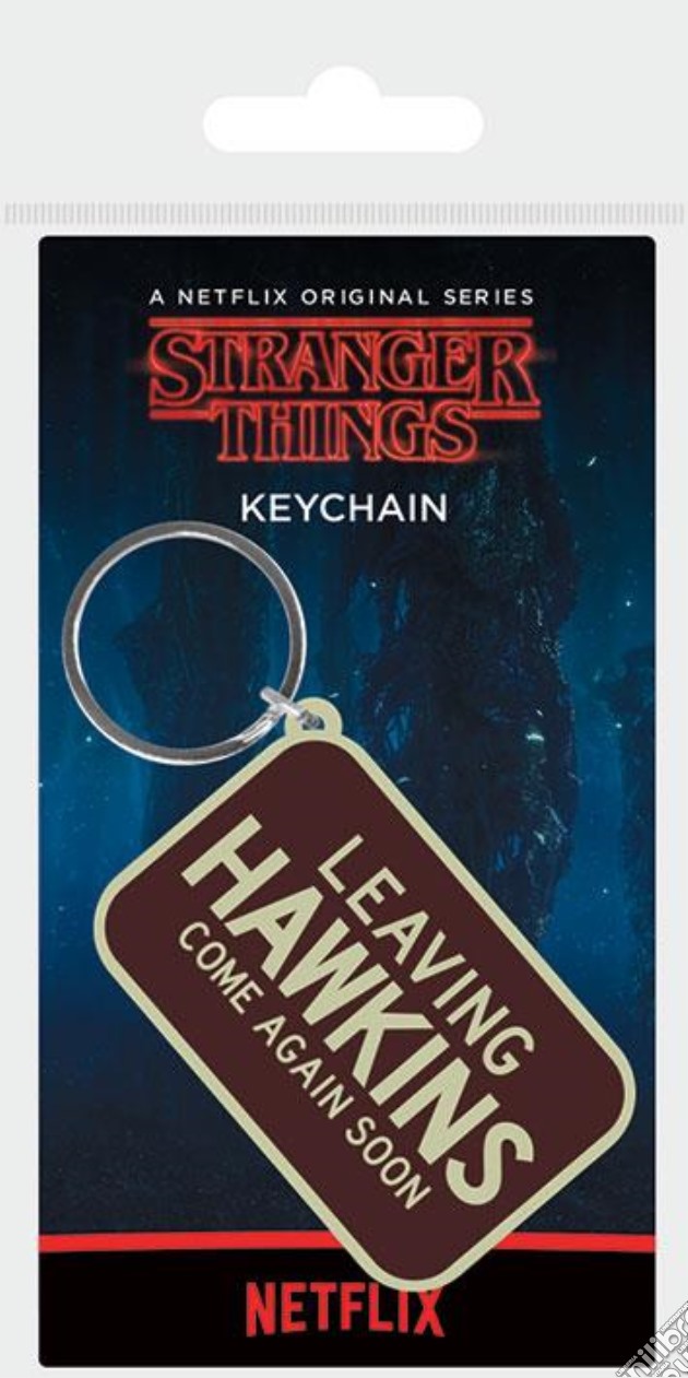 Stranger Things (Leaving Hawkins) Rubber Keychain Keyrings gioco di Pyramid