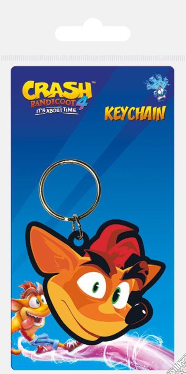 Crash Bandicoot Iv: Crash Face Rubber Keychain (Portachiavi) gioco
