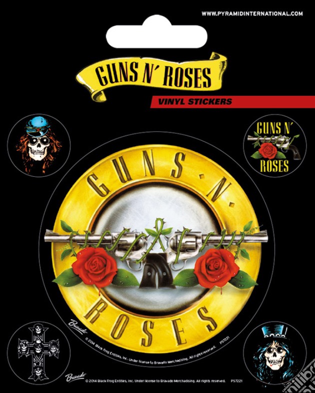 Guns N' Roses: Pyramid - Bullet Logo (Vinyl Stickers Pack / Adesivi Vinile) gioco di Pyramid