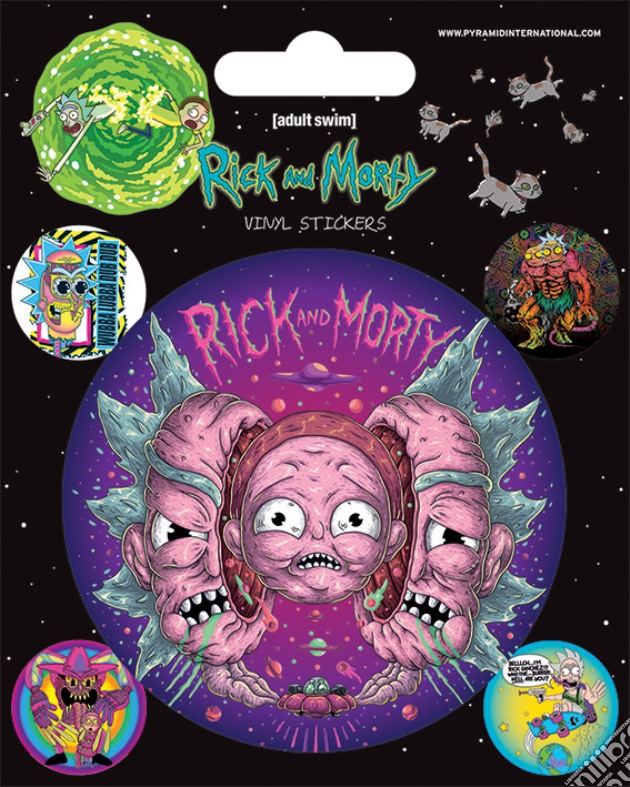 Rick And Morty - Psychedelic Visions (Set Adesivi 12,5X10 Cm) gioco