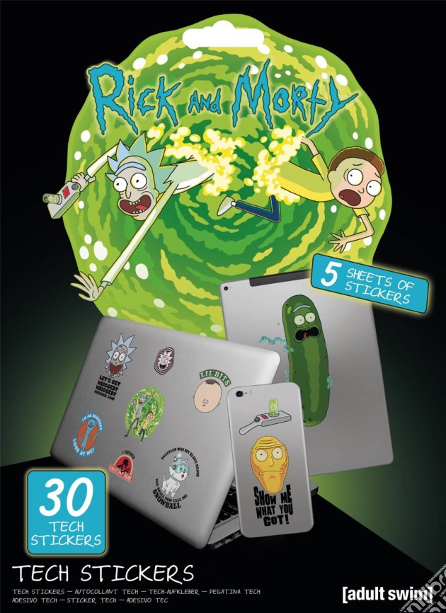 Rick And Morty: Pyramid - Adventures (Tech Sticker Pack / Set Adesivi) gioco di Terminal Video