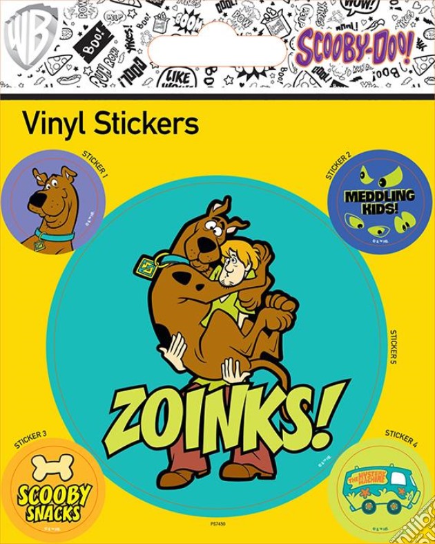 Scooby Doo: Zoinks Vinyl Stickers gioco