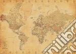 World Map - Vintage Style (Poster 100X140 Cm)