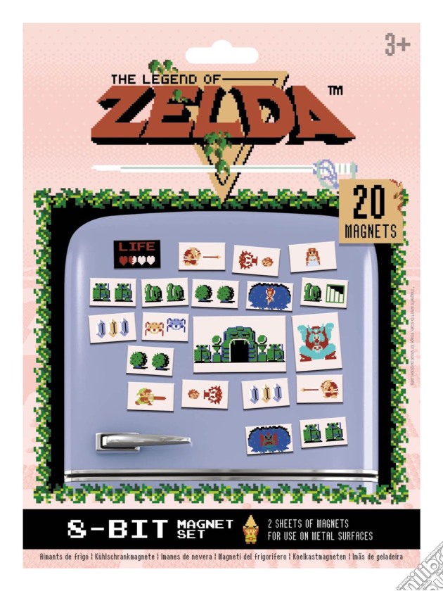 The Legend Of Zelda (Retro) Magnet Set gioco di Pyramid