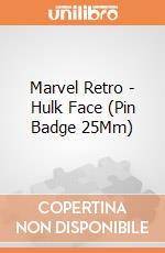 Marvel Retro - Hulk Face (Pin Badge 25Mm) gioco di Pyramid