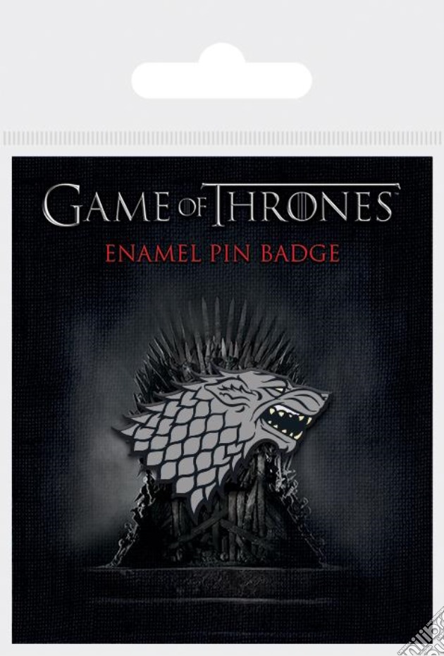 Game Of Thrones (Stark) Enamel Pin Badge gioco