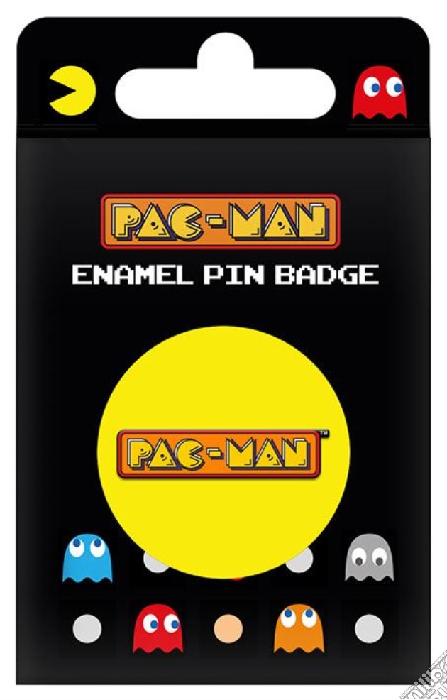 Pac Man: Logo Enamel Pin Badge (Spilla Smaltata) gioco