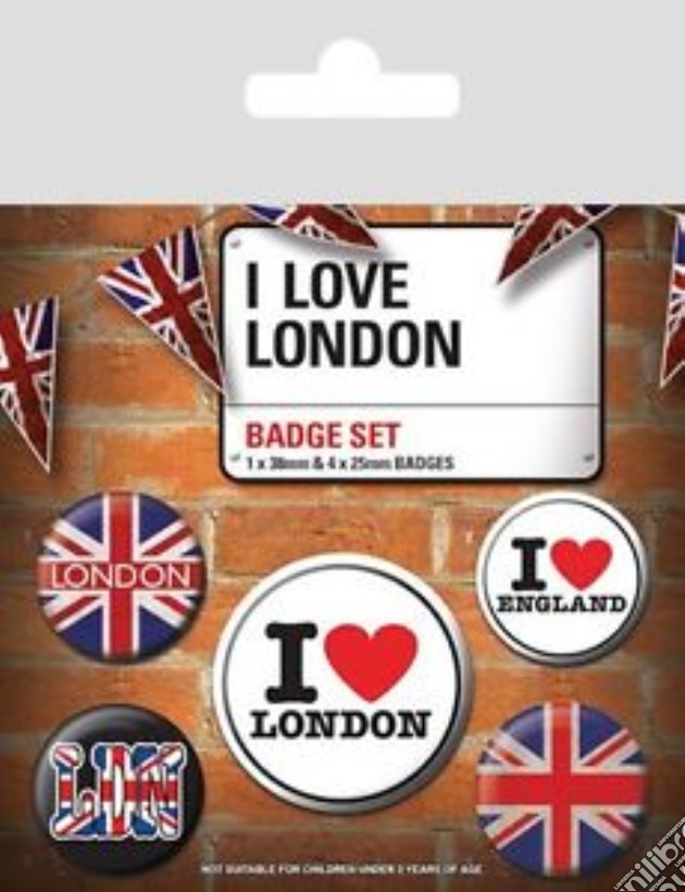 I Love London (Pin Badge Pack) gioco