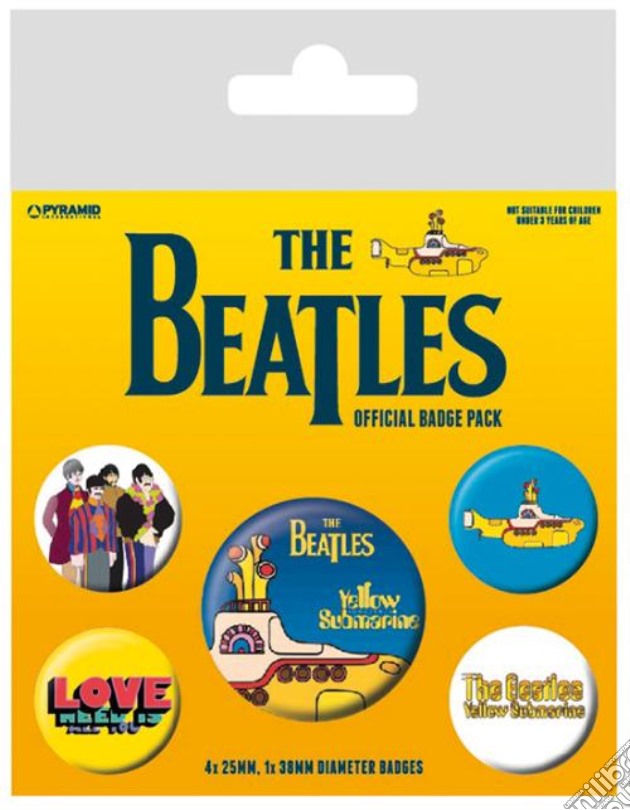 Beatles (The): Pyramid - Yellow Submarine (Pin Badge Pack / Set Spille) gioco