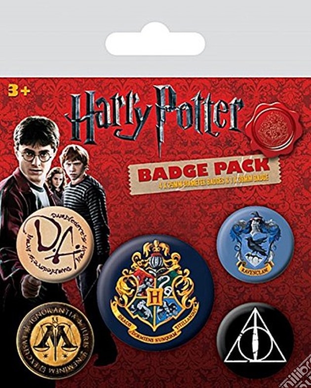 Harry Potter: Pyramid - Hogwarts (Pin Badge Pack / Set Spille) gioco