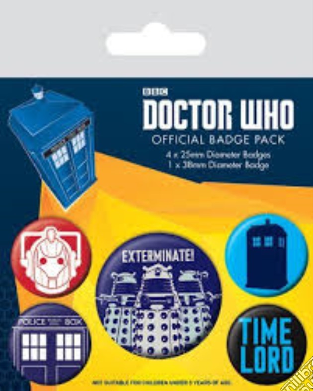 Doctor Who - Exterminate (Pin Badge Pack) gioco