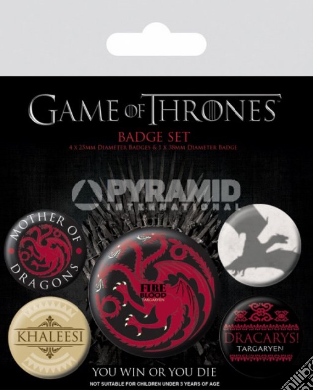 Game Of Thrones - Fire And Blood (Pin Badge Pack) gioco