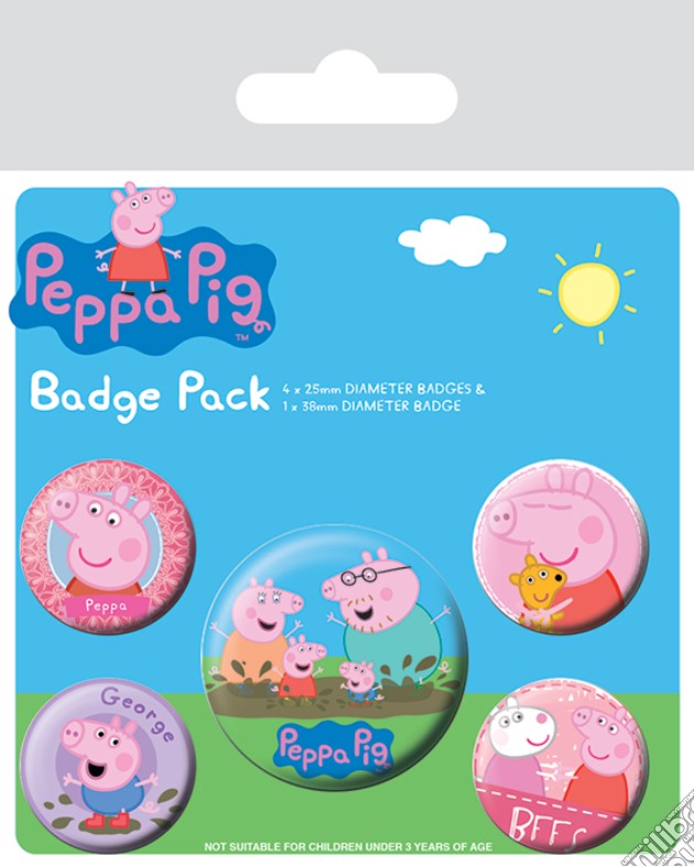 Peppa Pig (Badge Pack) gioco di Pyramid