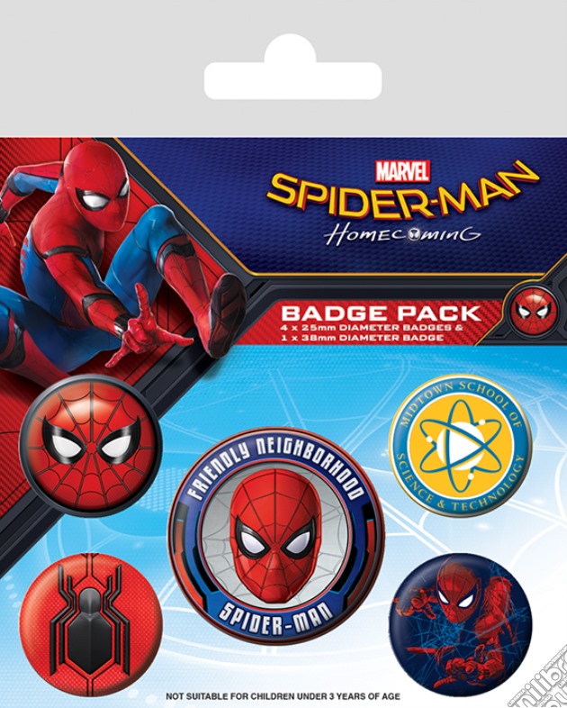 Spider-Man Homecoming (Badge Pack) gioco di Pyramid