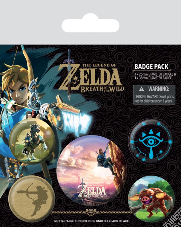 The Legend Of Zelda: Breath Of The Wild (The Climb) (Badge Pack) gioco di Pyramid