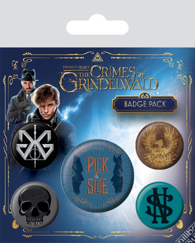 Fantastic Beasts The Crimes Of Grindelwald Badge P (Pin Badge Pack) gioco