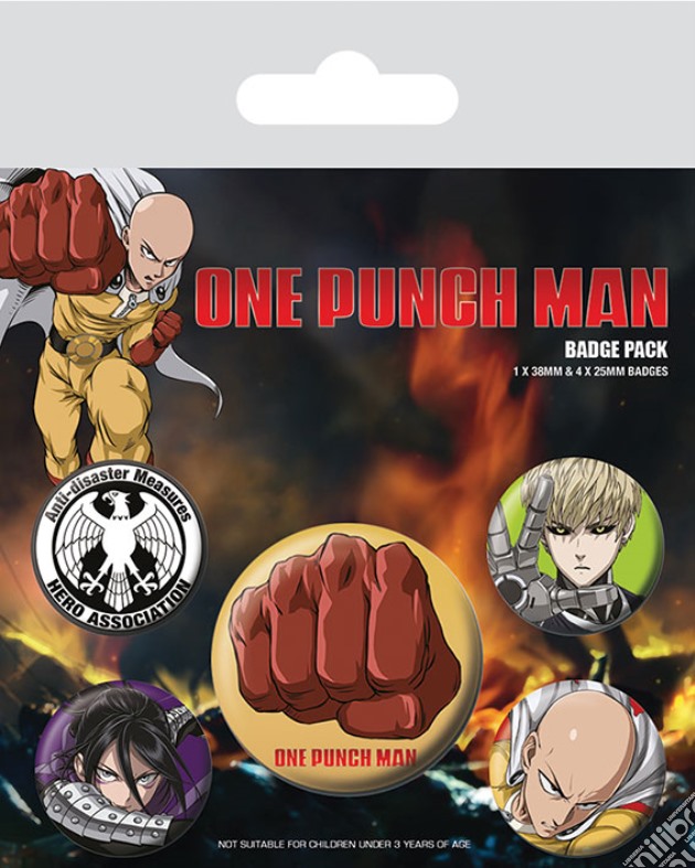 One Punch Man (Destructive) Badge Pack (Pin Badge Pack) gioco