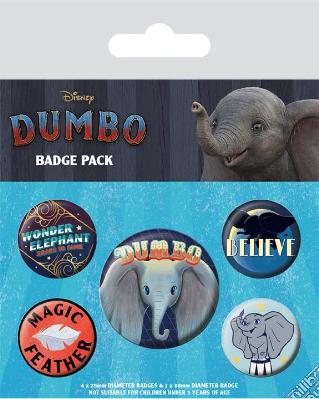 Dumbo Movie Badge Pack Badges gioco di Pyramid