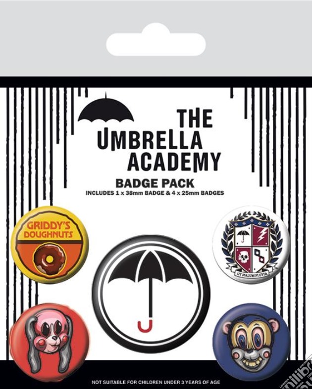 The Umbrella Academy (Super) Badge Pack Badges gioco di Pyramid