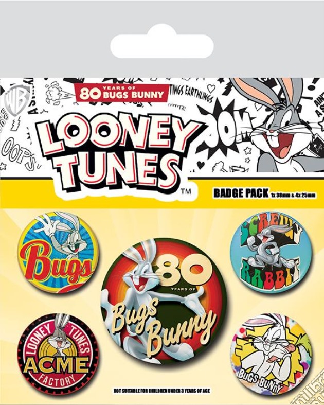 Looney Tunes: Bugs Bunny 80Th Anniversary (Badge Pack) gioco