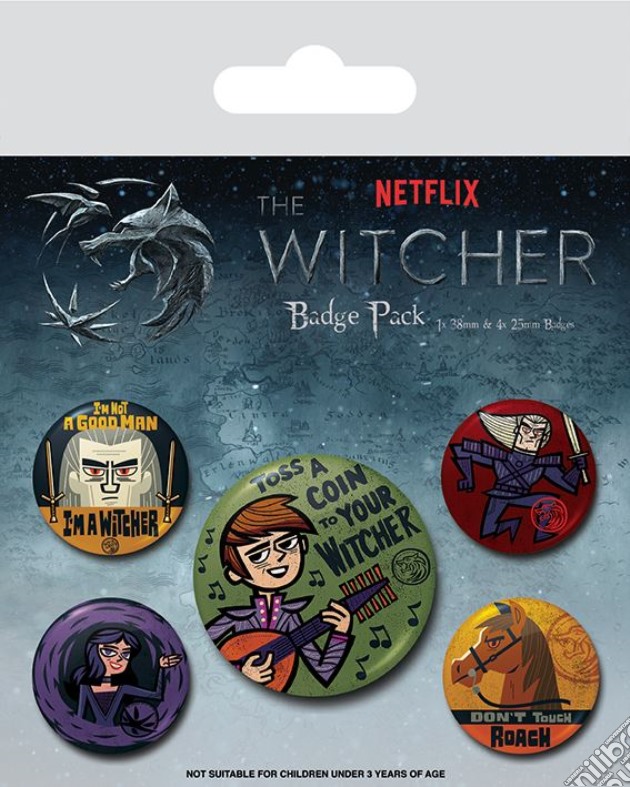 Witcher (The): Design 2 Badge Pack gioco
