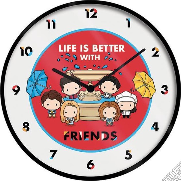 Friends: Pyramid - Life Is Better With Friends - Chibi Clock (Wall Clock / Orologio Da Muro) gioco