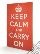 Keep Calm And Carry On (Stampa Su Legno 76X45Cm) giochi
