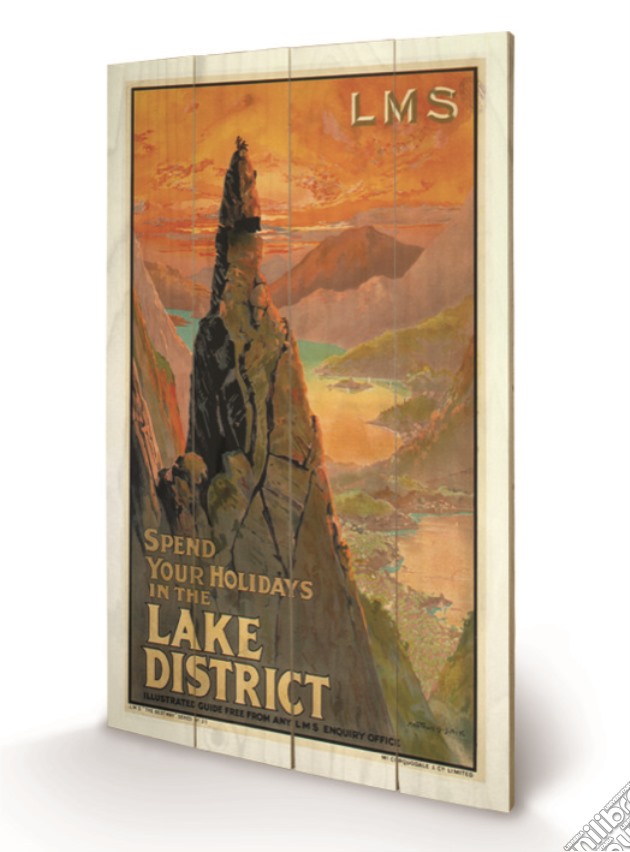 The Lake District - 3 (Stampa Su Legno 76X45Cm) gioco di Pyramid