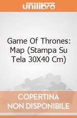 Game Of Thrones: Map (Stampa Su Tela 30X40 Cm) giochi