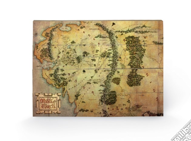 The Hobbit - Journey Map (Stampa Su Legno 59X40Cm) gioco di Pyramid