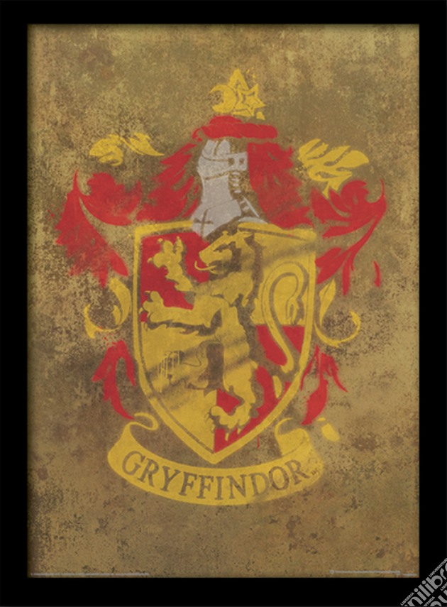 Harry Potter - Gryffindor Crest (Stampa In Cornice 30X40 Cm) gioco di Pyramid