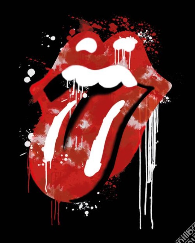 Rolling Stones (Graffiti Lips) 40X50 (Stampa Su Tela) gioco