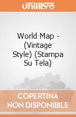 World Map - (Vintage Style) (Stampa Su Tela) gioco