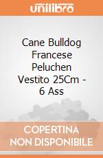 Cane Bulldog Francese Peluchen Vestito 25Cm - 6 Ass gioco di Pts